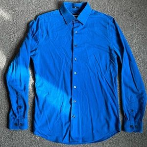 Express 1MX blue dress shirt. Small slim fit.